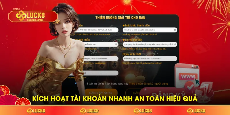 Kích hoạt tài khoản nhanh an toàn hiệu quả